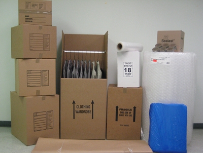 Moving Boxes and Supplies